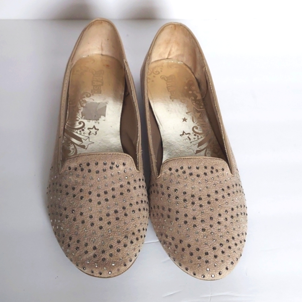 ‼️3 for $20‼️  Tan Flats with Rhinestone Embellishments